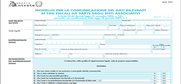 Modello EAS: cos'è? Istruzioni e scadenza