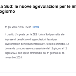 Come ottenere l'agevolazione ZES Unica Sud: il punto nel webinar dell'11 giugno