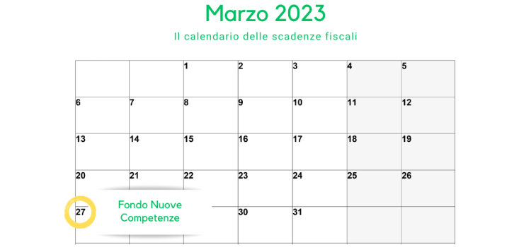 Fondo nuove competenze: il 27 marzo 2023 scadenza per domanda e accordi collettivi