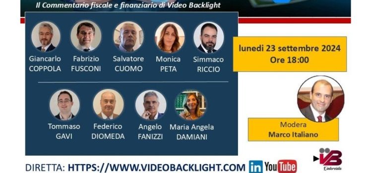 Commentario fiscale: una panoramica sulle novità fiscali nella diretta di oggi, 23 settembre 2024