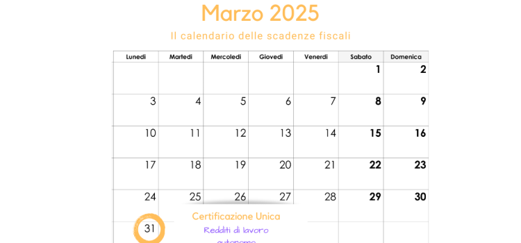 Certificazione Unica lavoratori autonomi: scadenza il 31 marzo 2025