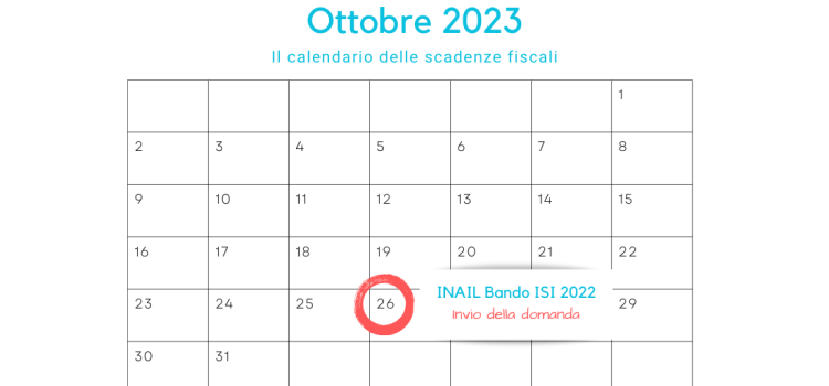 INAIL Bando ISI 2022: invio della domanda il 26 ottobre 