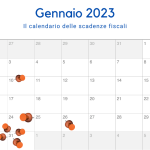 Scadenze fiscali gennaio 2023, il calendario degli adempimenti del mese