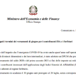 Imposte sui redditi 2021, scadenza saldo e acconto: proroga al 20 luglio