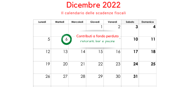 Contributi a fondo perduto per ristoranti, bar e piscine: domanda in scadenza il 6 dicembre 2022