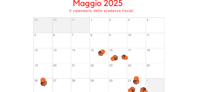 Scadenze fiscali maggio 2025: dall'invio del 730 alla rottamazione 