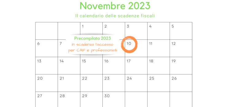 Precompilata 2023: in scadenza il 10 novembre l'accesso per CAF e professionisti