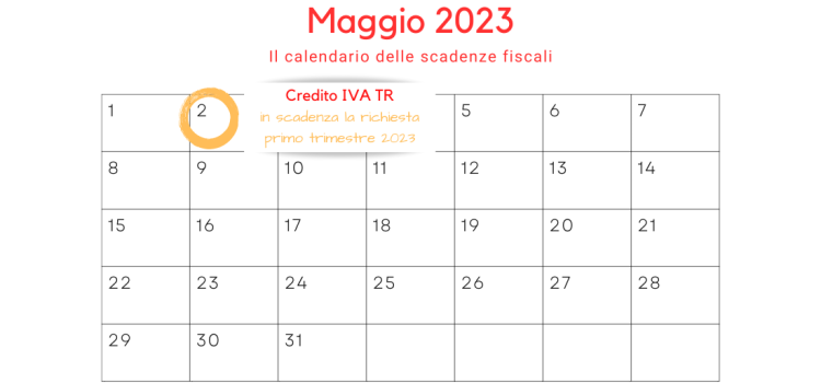 Credito IVA TR, in scadenza il 2 maggio la richiesta per il primo trimestre