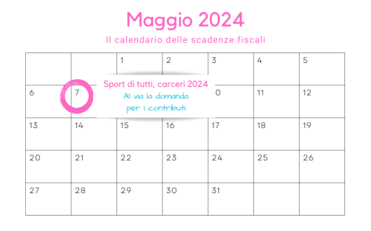 Sport di tutti, carceri 2024: domanda di contributo da oggi, 7 maggio