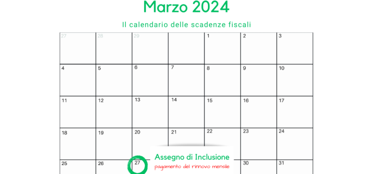 Assegno di inclusione: chi riceverà il pagamento dal 27 marzo 2024