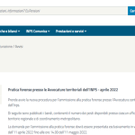 Avvocatura INPS, pratica forense: domanda per l'ammissione in scadenza l'11 maggio 2022 
