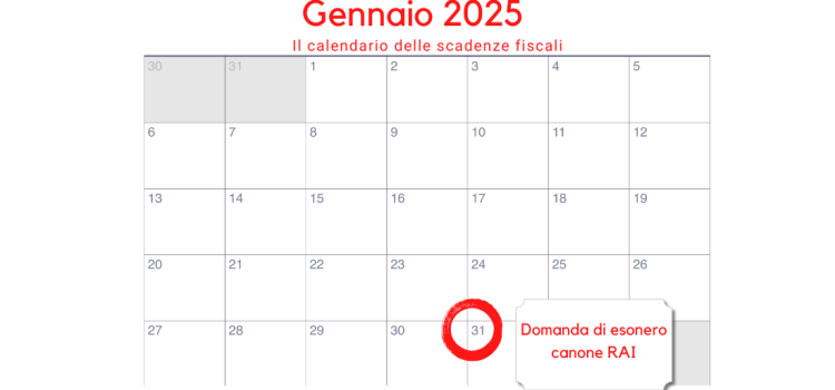 Domanda di esonero dal canone RAI: in scadenza il 31 gennaio