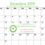 Ravvedimento breve imposte, la scadenza del 18 dicembre 2019