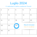 Elenchi Intrastat: invio in scadenza il 25 luglio