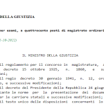 Concorso magistratura 2022: 400 assunzioni, domanda in scadenza il 21 novembre