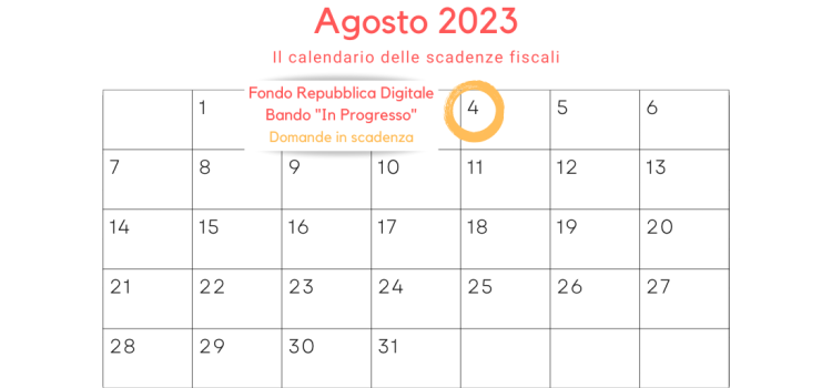 Fondo per la Repubblica Digitale, bando "In Progresso": domanda in scadenza il 4 agosto 2023