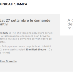 Incentivi per brevetti: domande al via dal 27 settembre e fondi subito esauriti