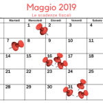 Scadenze fiscali maggio 2019: il calendario degli adempimenti