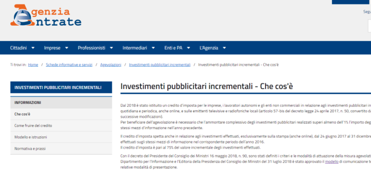 Bonus pubblicità, la scadenza del 31 marzo 2020: come fare domanda