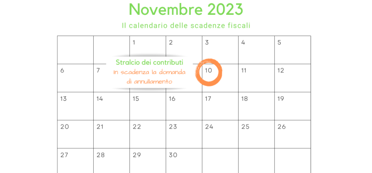 Stralcio dei contributi: in scadenza il 10 novembre la domanda di annullamento
