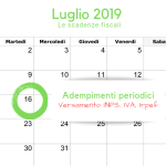 Scadenza adempimenti periodici: 16 luglio versamento INPS, IVA, Irpef