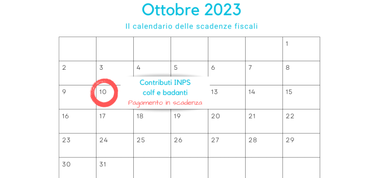 Contributi INPS colf e badanti: terza rata in scadenza il 10 ottobre
