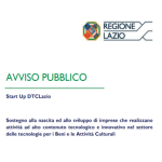 Bando Start Up DTC, Lazio: incentivi per imprese innovative, scadenza il 28 luglio 2022