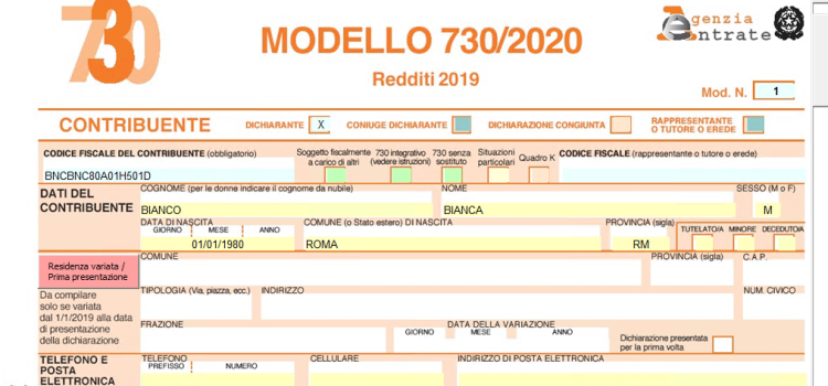 Modello 730 2020: scadenza, soggetti interessati e novità