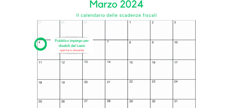 Regione Lazio, pubblico impiego per disabili: domanda aperta da oggi 4 marzo 2024
