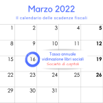 Tassa annuale vidimazione libri sociali: scadenza 16 marzo 2022 per il versamento