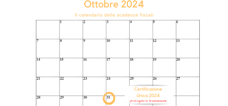 Certificazione Unica lavoratori autonomi: proroga della scadenza al 31 ottobre 2024