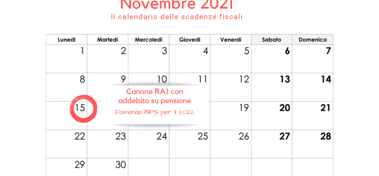 Canone RAI 2022, domanda di addebito sulla pensione: la scadenza di oggi 15 novembre 2021