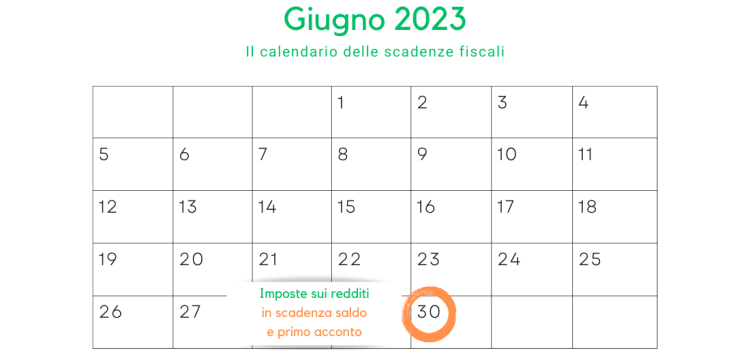Imposte sui redditi: in scadenza il 30 giugno saldo e primo acconto, con proroga al 20 luglio