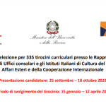 Tirocinio MAECI, 335 posti: domanda in scadenza il 18 ottobre