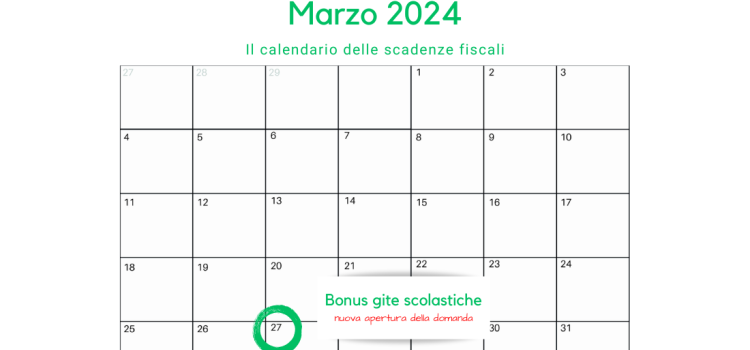 Bonus gite scolastiche: domanda di nuovo aperta da oggi, 27 marzo 2024