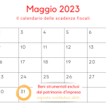 Estromissione dei beni strumentali dal patrimonio dell'impresa, la scadenza il 31 maggio