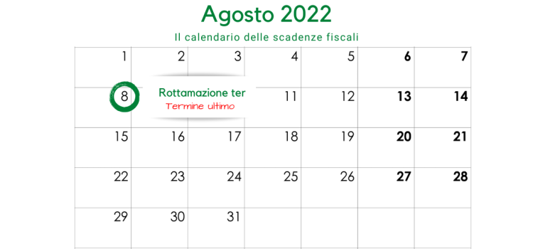 Rottamazione ter: la scadenza ultima dell'8 agosto per il pagamento delle rate del 2021