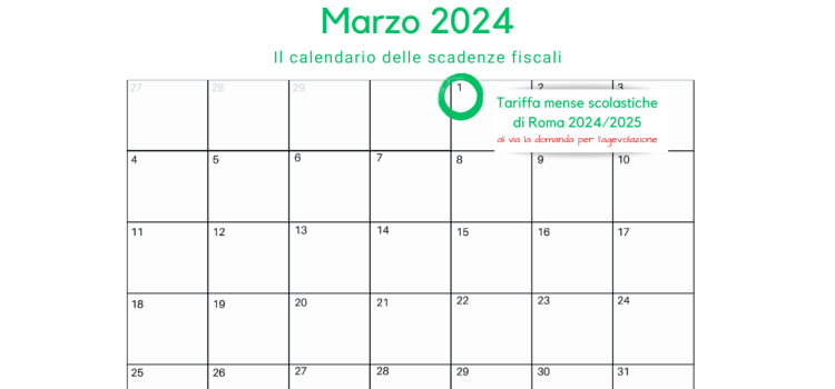 Tariffa agevolata mensa scolastica di Roma: domanda aperta da oggi, 1° marzo 2024