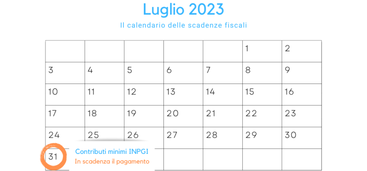 Contributi minimi INPGI 2023: pagamento in scadenza il 31 luglio
