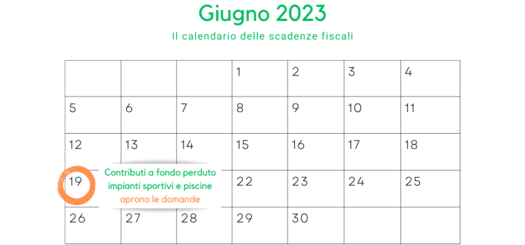 Contributi a fondo perduto per piscine e impianti sportivi, domande dal 19 giugno: la scadenza il 19 luglio