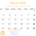 Certificazione Unica lavoratori autonomi: scadenza il 31 marzo 2025