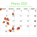 Scadenze fiscali marzo 2021: il calendario degli adempimenti del mese