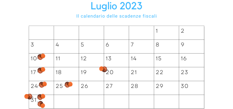 Scadenze fiscali luglio 2023: in primo piano la proroga delle imposte sui redditi