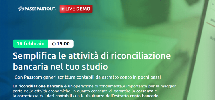 Semplifica le attività di riconciliazione bancaria nel tuo studio