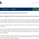 Fondo vittime amianto in operazioni portuali: la scadenza del 2 marzo 2020