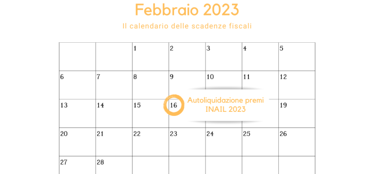 Autoliquidazione INAIL 2023: scadenza il 16 febbraio