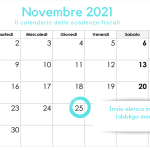 Invio elenchi Intrastat, obbligo mensile: la scadenza del 25 novembre 2021 