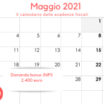 Bonus INPS 2400 euro, scadenza domande: 31 maggio 2021