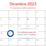 Ravvedimento speciale: in scadenza il 20 dicembre la quarta rata