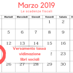 Tassa vidimazione libri sociali: scadenza lunedì 18 marzo